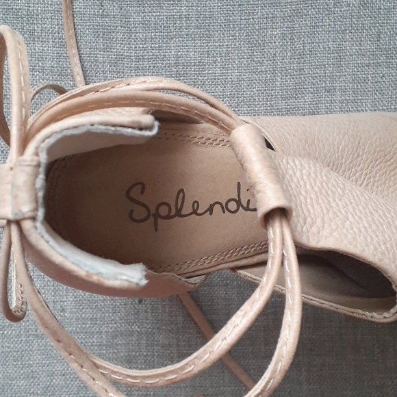 Splendid leather tan open toe heel size 8M - Picture 5 of 16